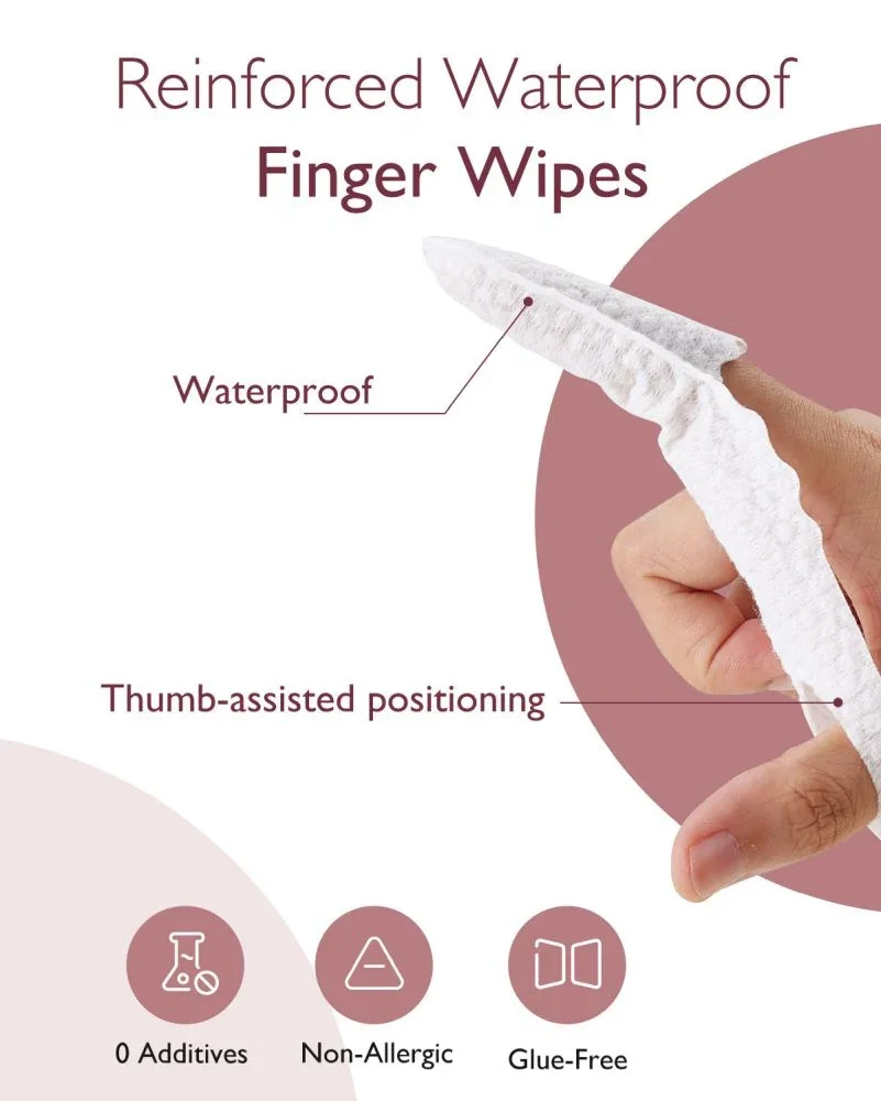 Momcozy Set 30 servetele orale tip degetar pentru bebelusi