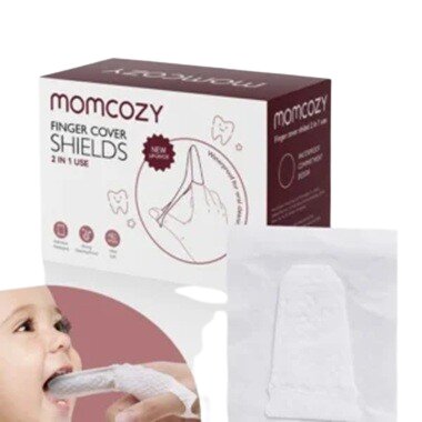 Momcozy Set 30 servetele orale tip degetar pentru bebelusi