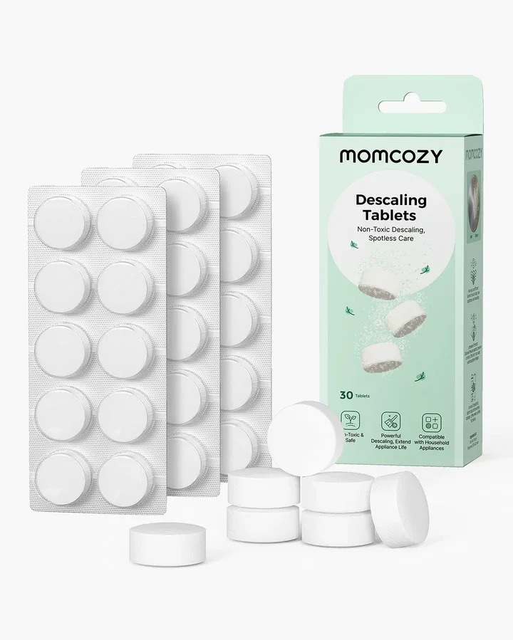 Momcozy Set 30 tablete non toxice pentru decalcifierea aparatelor
