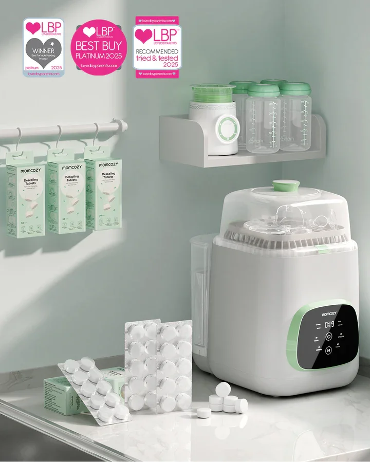 Momcozy Set 30 tablete non toxice pentru decalcifierea aparatelor