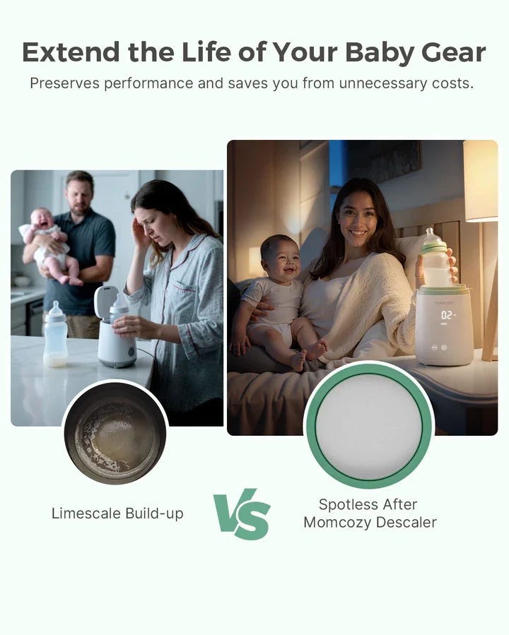 Momcozy Set 30 tablete non toxice pentru decalcifierea aparatelor