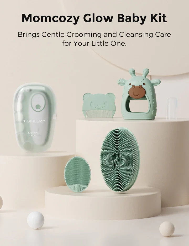 Momcozy Set de ingrijire pentru nou nascut Glow Baby Kit 6 piese