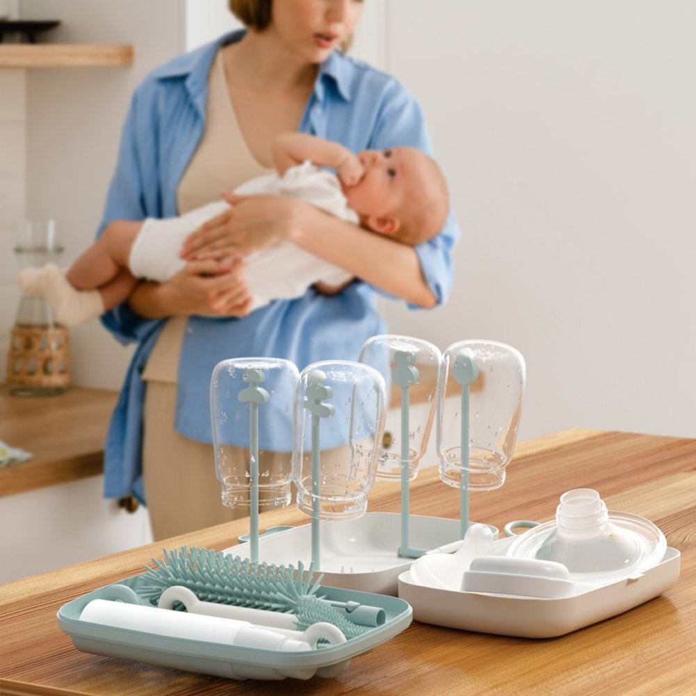 Momcozy Set de perii pentru biberoane 7 in 1 din silicon