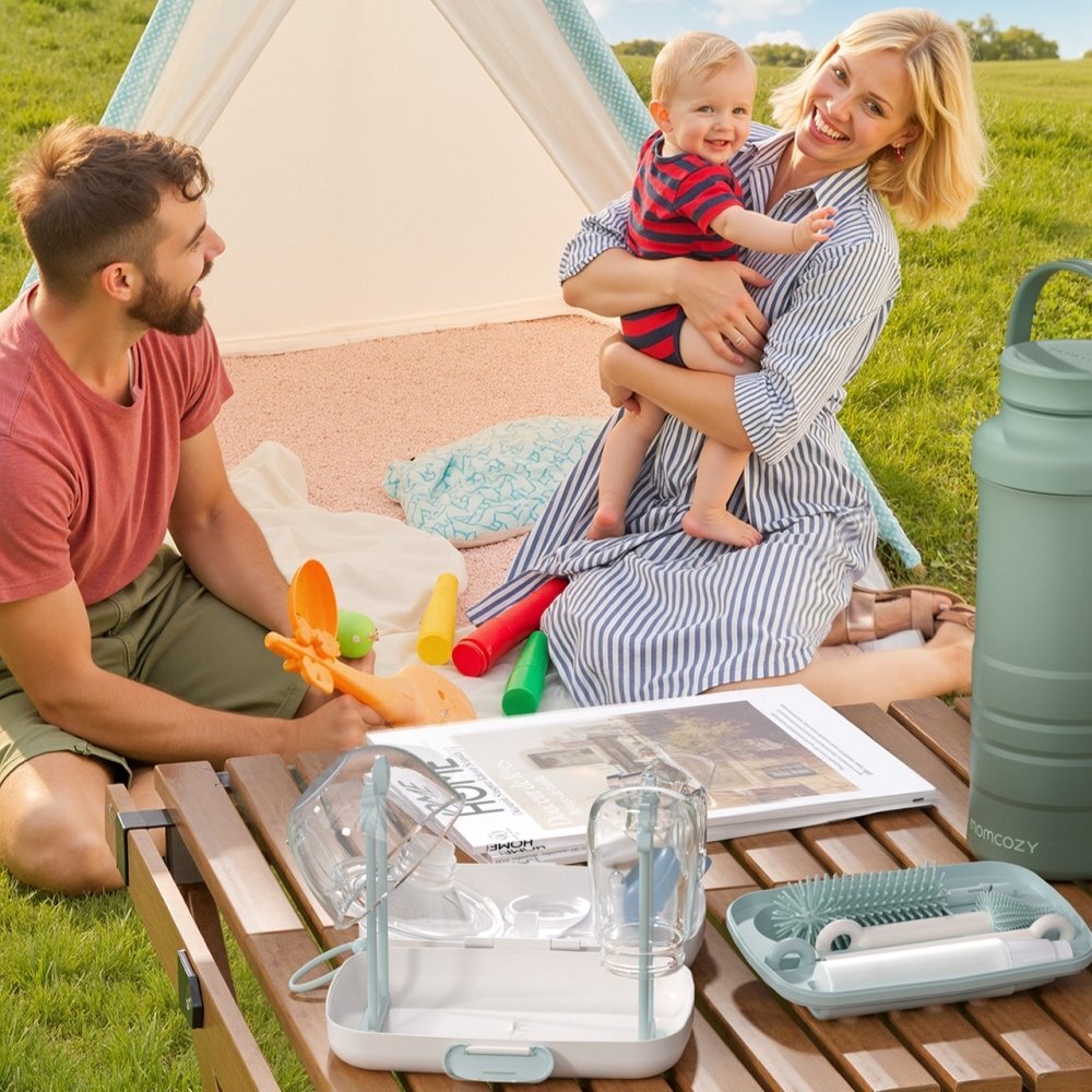 Momcozy Set de perii pentru biberoane 7 in 1 din silicon