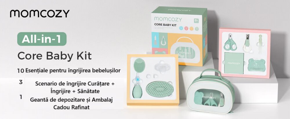 Momcozy Set ingrijire nou nascut Baby 14 piese All in 1 core Baby Kit