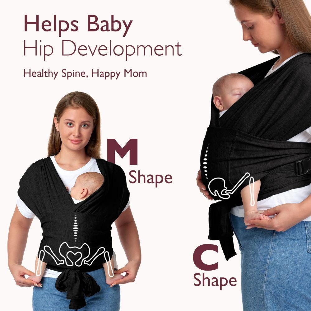 Momcozy Sistem de purtare tip wrap black