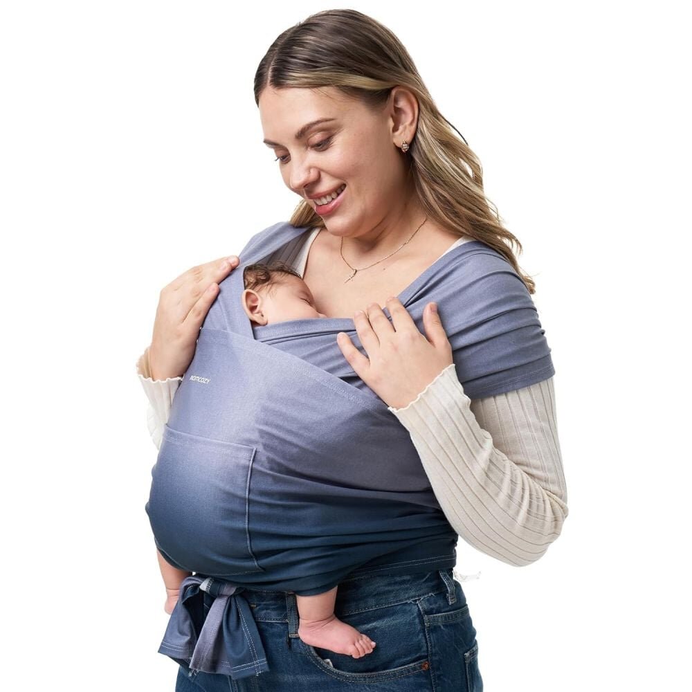 Momcozy Sistem de purtare tip wrap blue