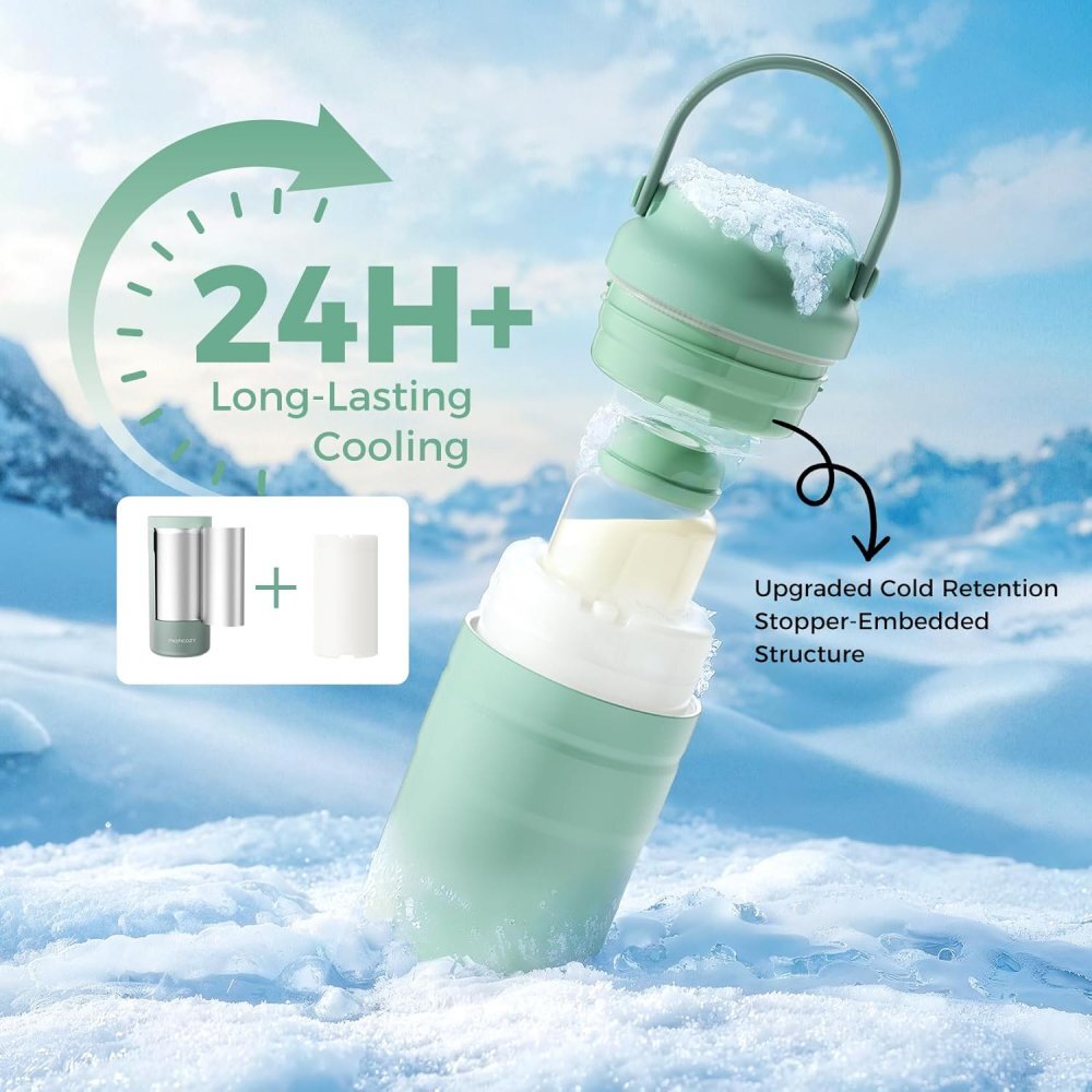 Momcozy Termos racitor portabil Milk Cooler pentru lapte matern 355 ml