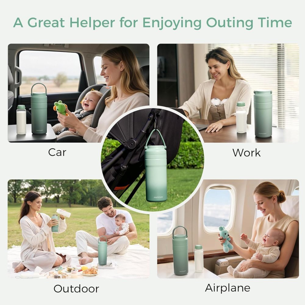 Momcozy Termos racitor portabil Milk Cooler pentru lapte matern 355 ml