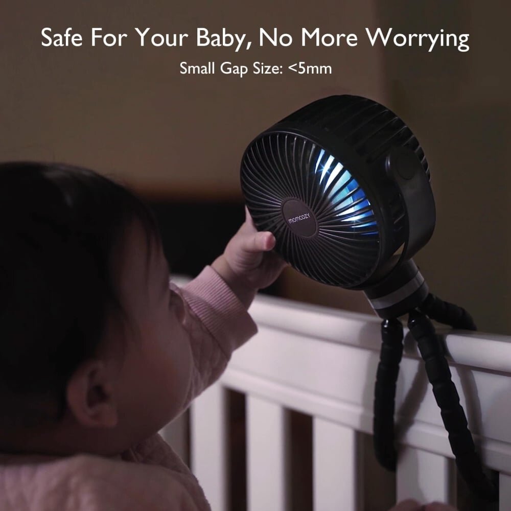 Momcozy Ventilator portabil pentru carucior black
