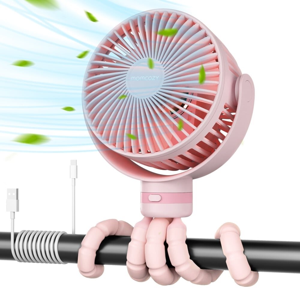 Momcozy Ventilator portabil pentru carucior pink