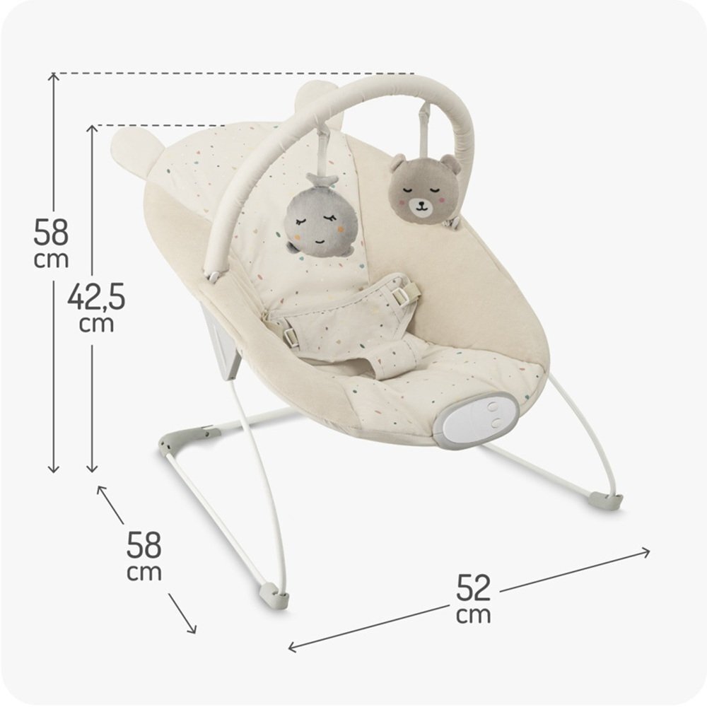 Momi Balansoar bebelusi Glossy Beige