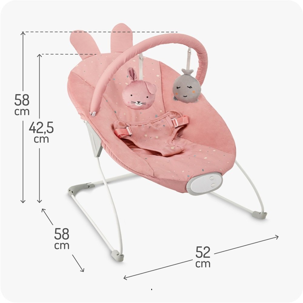 Momi Balansoar bebelusi Glossy Pink