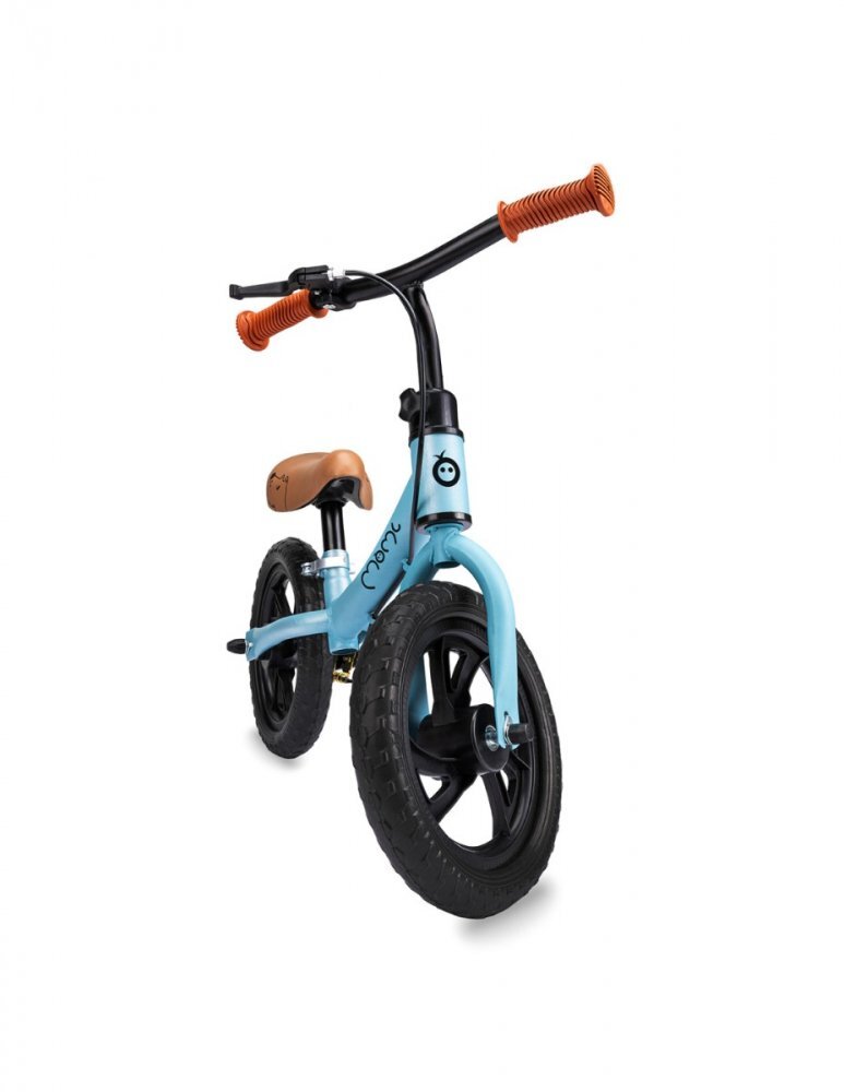 Momi Bicicleta copii fara pedale Breki Blue 12 inch cadru usor roti mari din spuma EVA scaun moale reglabil de la 3 ani sarcina maxima 25 kg frana de mana ghidon reglabil pe inaltime