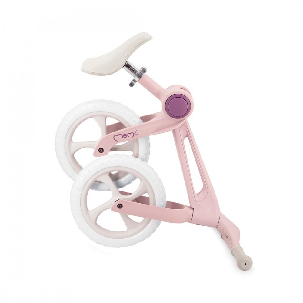 Momi Bicicleta fara pedale pentru copii Noru Pink pliabila varsta 2 ani+ greutate admisa 35 kg