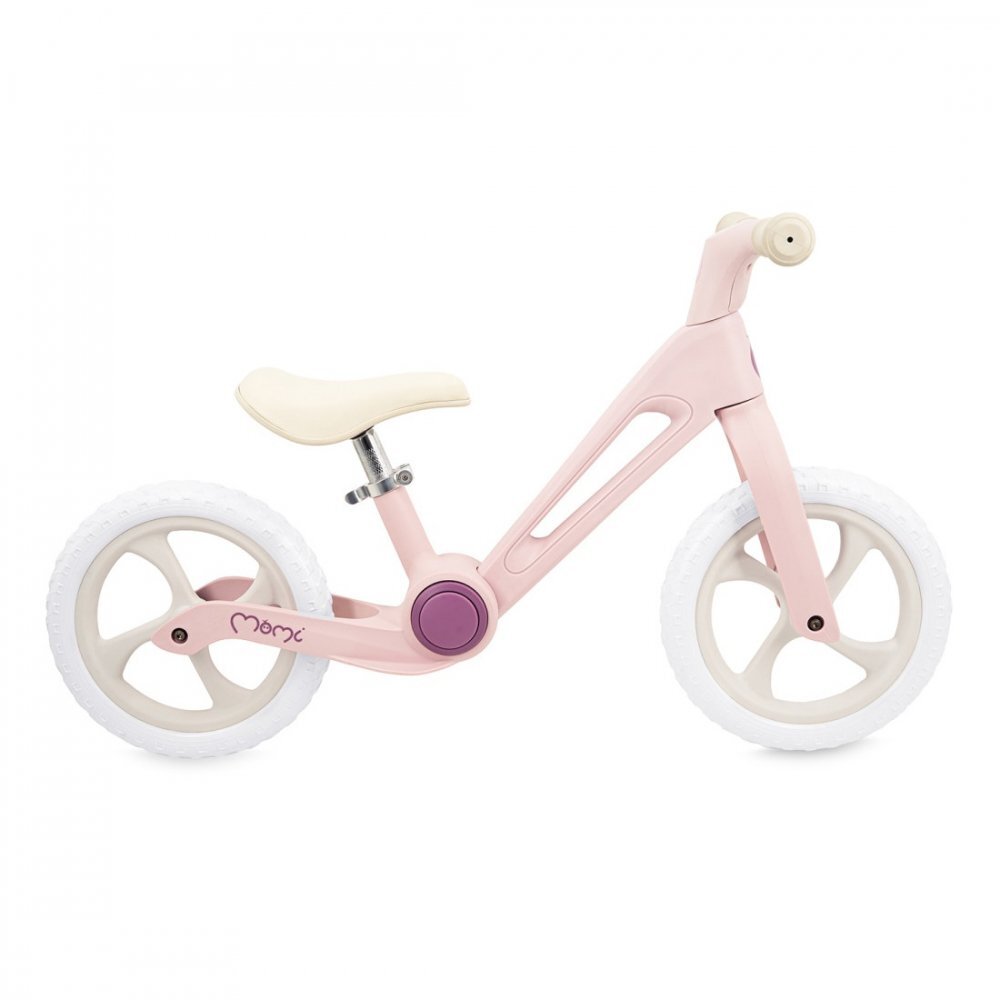 Momi Bicicleta fara pedale pentru copii Noru Pink pliabila varsta 2 ani+ greutate admisa 35 kg