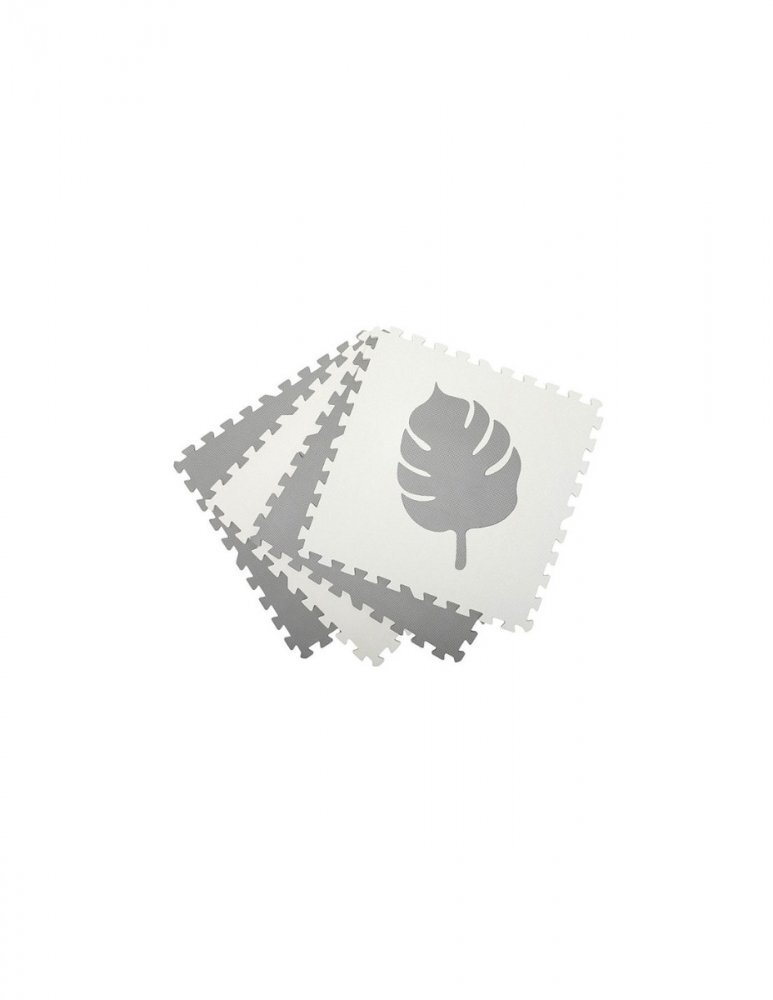 Momi Covoras de joaca puzzle Feli 120x120 cm grey
