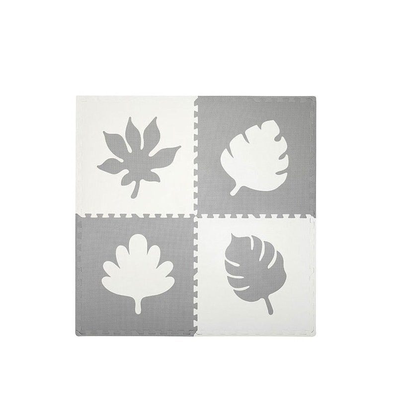 Momi Covoras de joaca puzzle Feli 120x120 cm grey