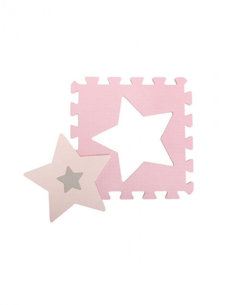 Momi Covoras de joaca puzzle Nebe 93 x 93 cm Pink
