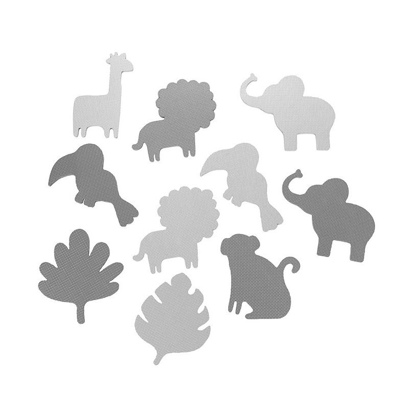 Momi Covoras de joaca Puzzle Zawi 150x150 cm Grey
