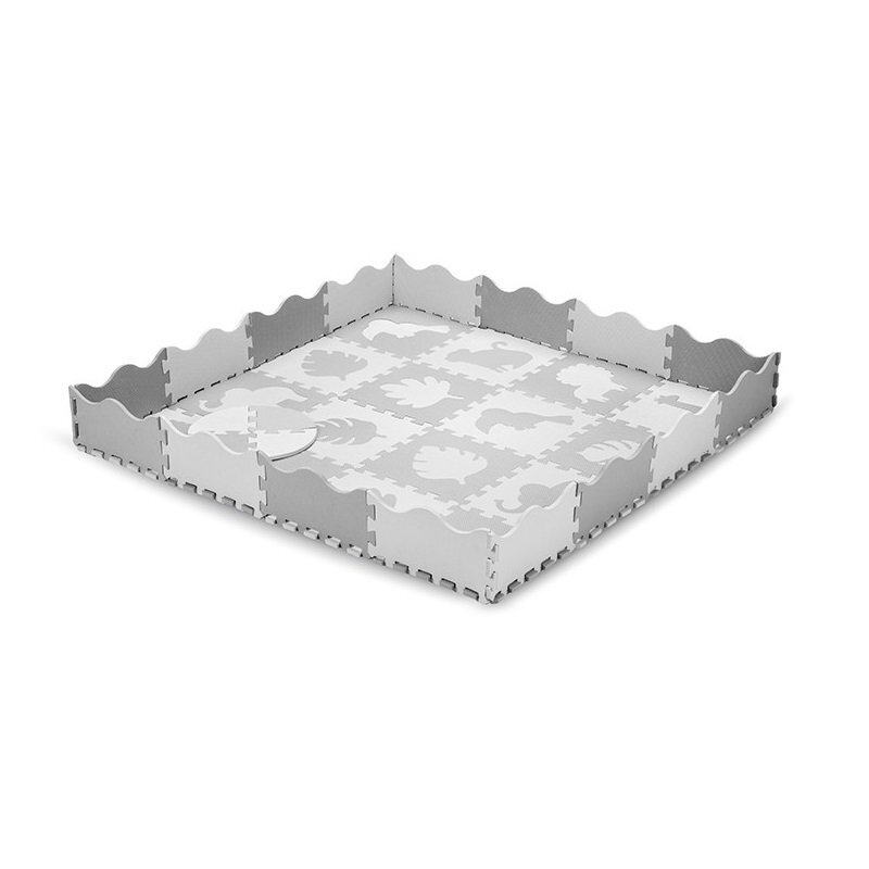 Momi Covoras de joaca Puzzle Zawi 150x150 cm Grey