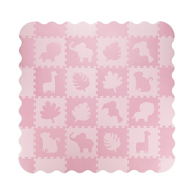 Momi Covoras de joaca Puzzle Zawi 150x150 cm Pink