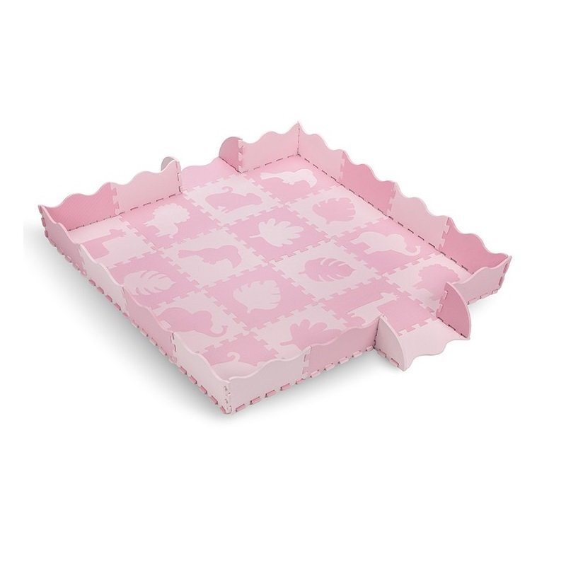Momi Covoras de joaca Puzzle Zawi 150x150 cm Pink