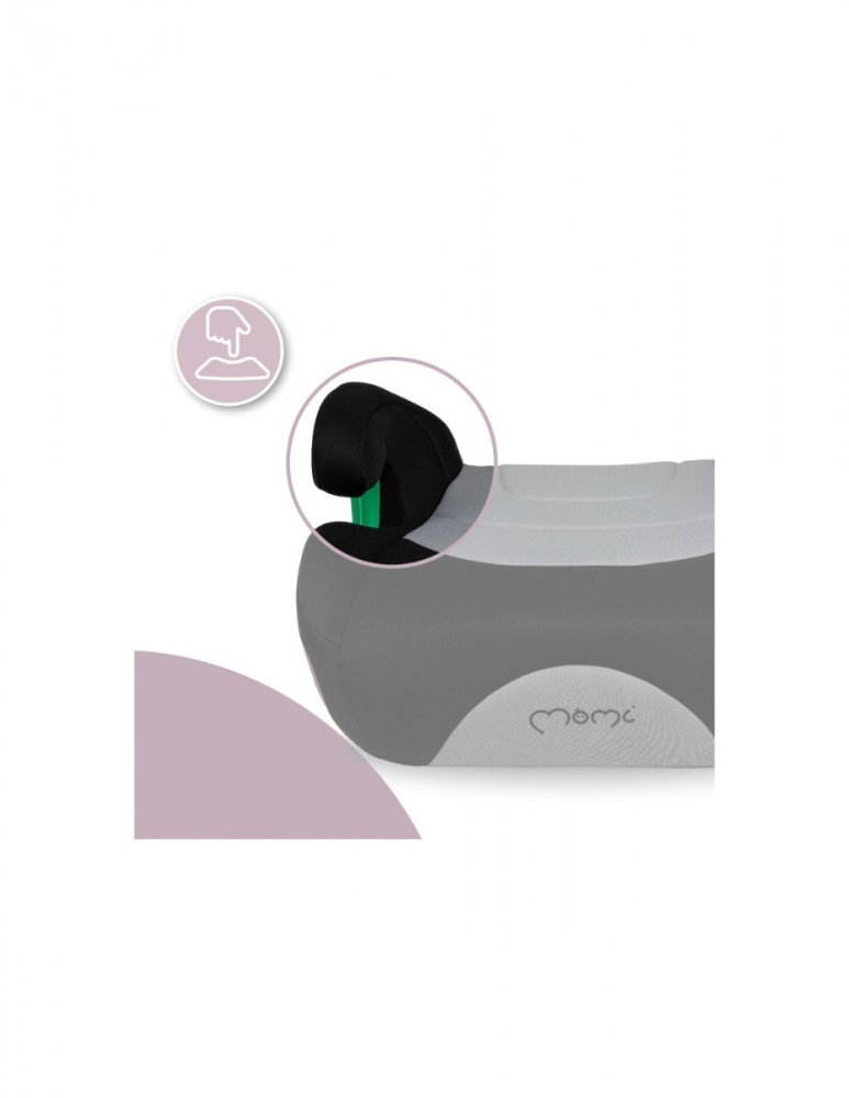 Momi Inaltator auto cu isofix i-size 135-150 cm Venko Grey