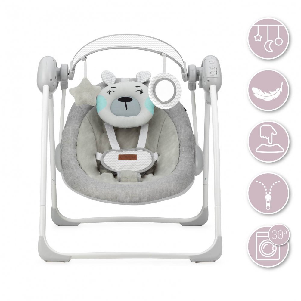Momi Leagan pentru bebelusi Liss Bear GriTurcoaz