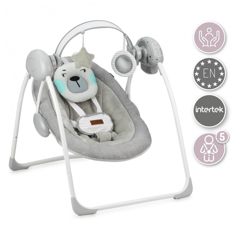 Momi Leagan pentru bebelusi Liss Bear GriTurcoaz