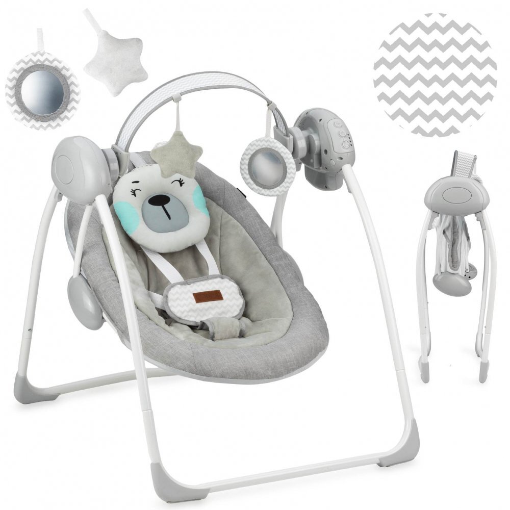 Momi Leagan pentru bebelusi Liss Bear GriTurcoaz