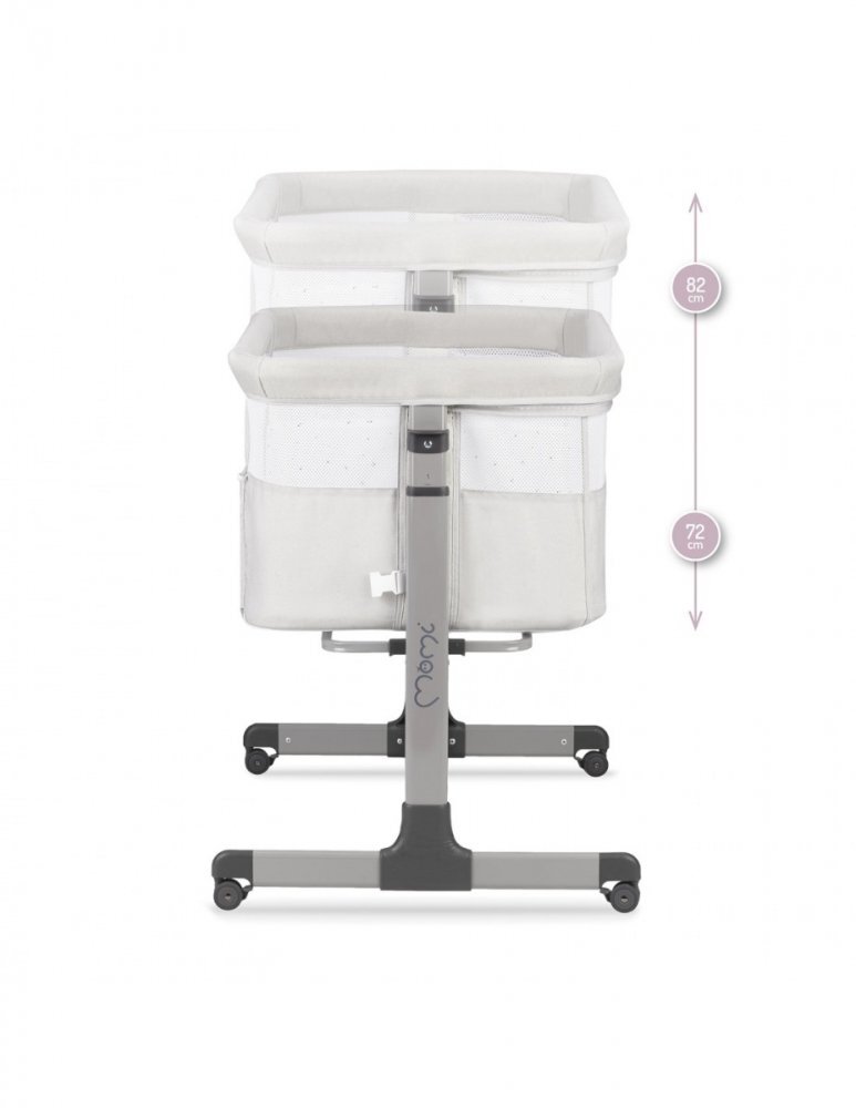 Momi Patut Co-sleeper Revo Light Grey