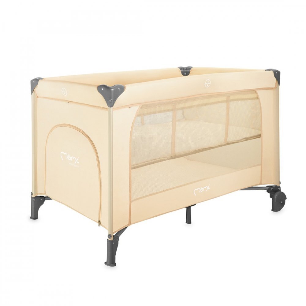 Momi Patut pliabil cu doua nivele si masuta de infasat 120X60 cm Belove Plus Beige