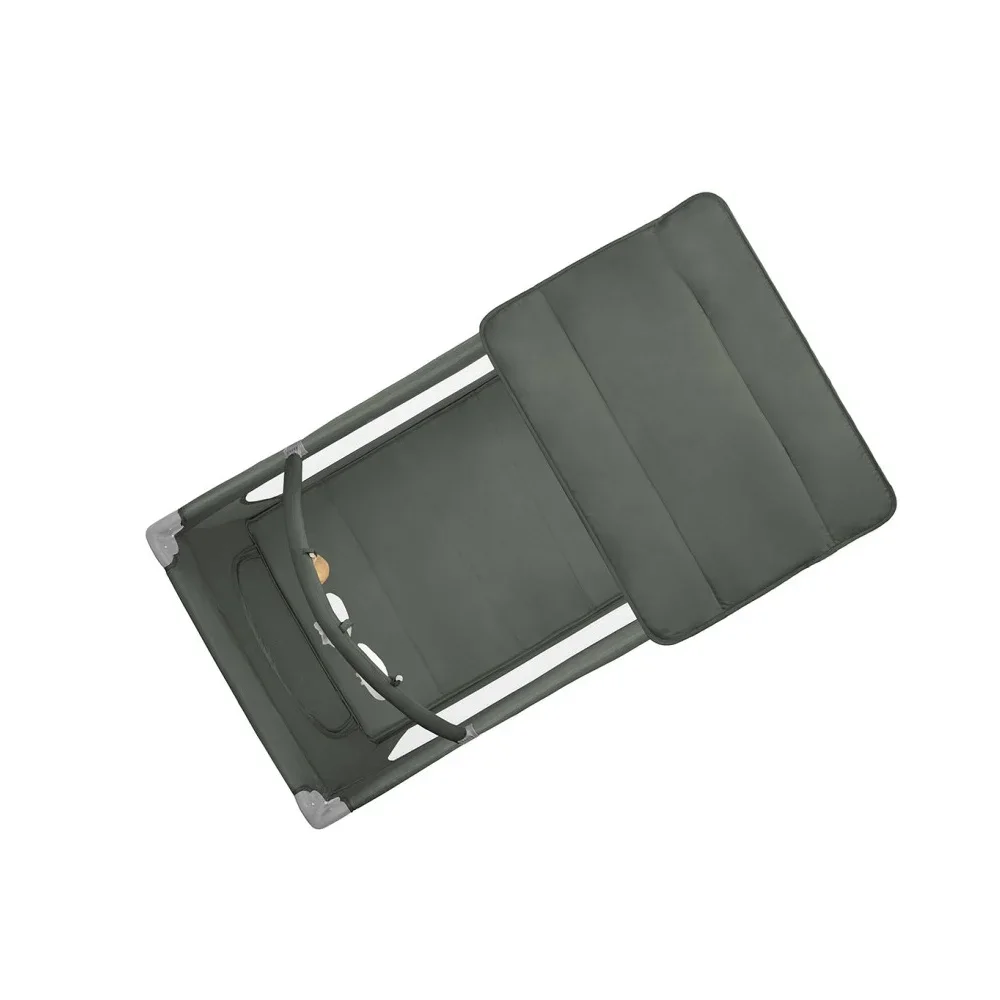 Momi Patut pliabil cu doua nivele si masuta de infasat 120x60 cm Belove Plus Green