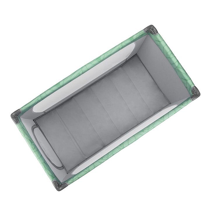 Momi Patut pliabil pentru copii Belove Jade 60x120 cm cu roti usita cu fermoar geanta de transport