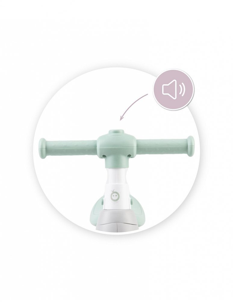 Momi Ride-On pentru copii fara pedale Tobis Green cu lumini sunet si difuzor de balonase ghidon reglabil pe inaltime in 3 puncte potrivit pentru copii de la 24 de luni sarcina maxima 20 kg