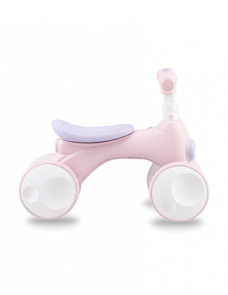 Momi Ride-On pentru copii fara pedale Tobis Pink cu lumini sunet si difuzor de balonase ghidon reglabil pe inaltime in 3 puncte potrivit pentru copii de la 24 de luni sarcina maxima 20 kg
