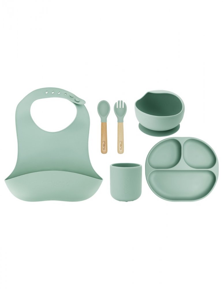 Momi Set pentru diversificare din silicon Ami green