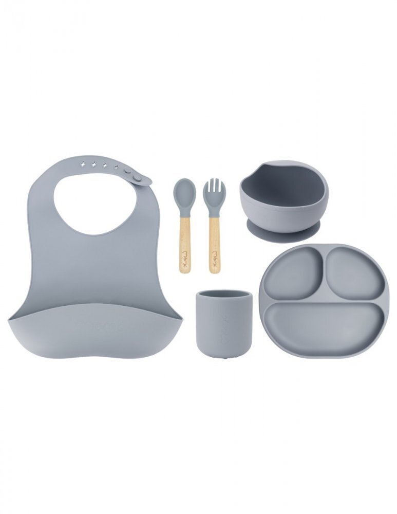 Momi Set pentru diversificare din silicon Ami grey