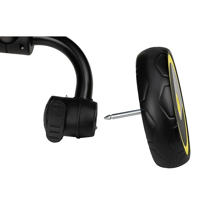 Momi Tricicleta pentru copii Invidia Black 5 in 1 pliabila suport picioare control al directiei scaun reversibil rotire 360 grade spatar reglabil sistem roata libera si roti cauciuc EVA