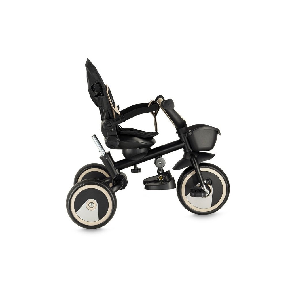 Momi Tricicleta pentru copii ivi Beige multifunctionala 3 in 1 cu scaun reversibil maner telescopic accesorii incluse
