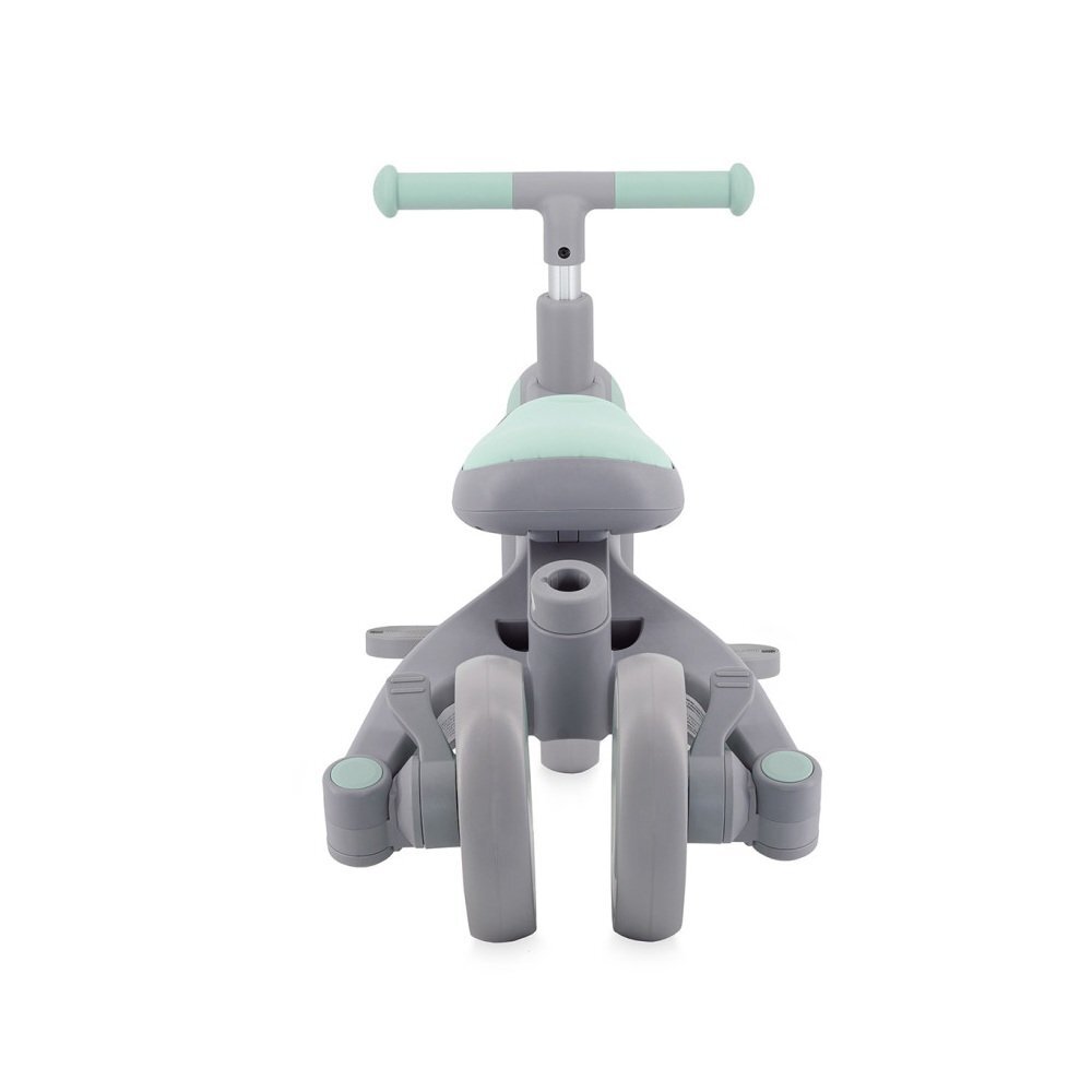 Momi Tricicleta pentru copii Solivia Green 4 in 1 transformabila maner telescopic roti pivotante scaun reglabil greutate suportata 25 kg