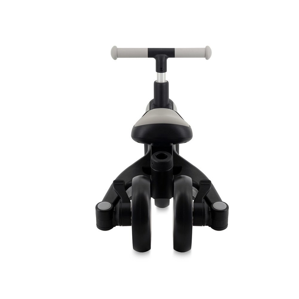 Momi Tricicleta pentru copii Solivia Grey 4 in 1 transformabila maner telescopic roti pivotante scaun reglabil greutate suportata 25 kg