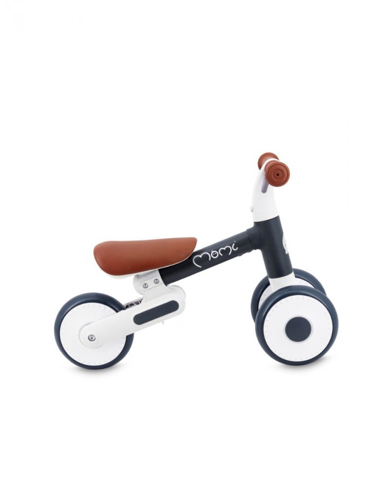 Momi Tricicleta pliabila fara pedale Dex graphite cadru pliabil scaun reglabil in 2 pozitii roti din cauciuc Eva greutate maxim admisa 20 kg recomandata copiilor de la 1 an