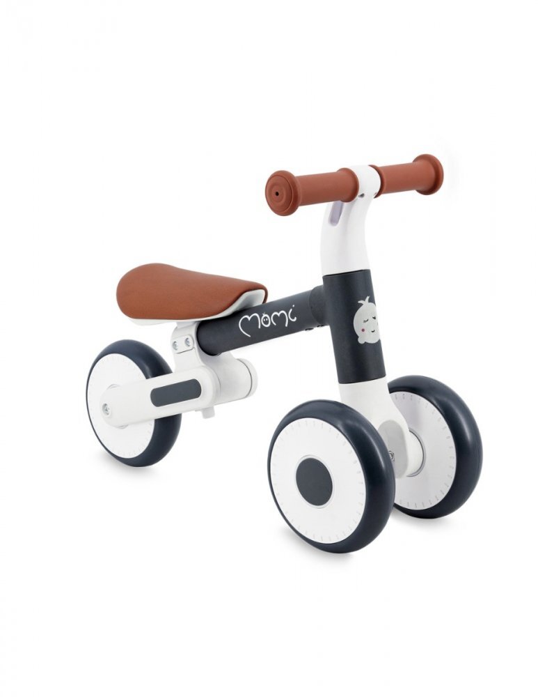 Momi Tricicleta pliabila fara pedale Dex graphite cadru pliabil scaun reglabil in 2 pozitii roti din cauciuc Eva greutate maxim admisa 20 kg recomandata copiilor de la 1 an