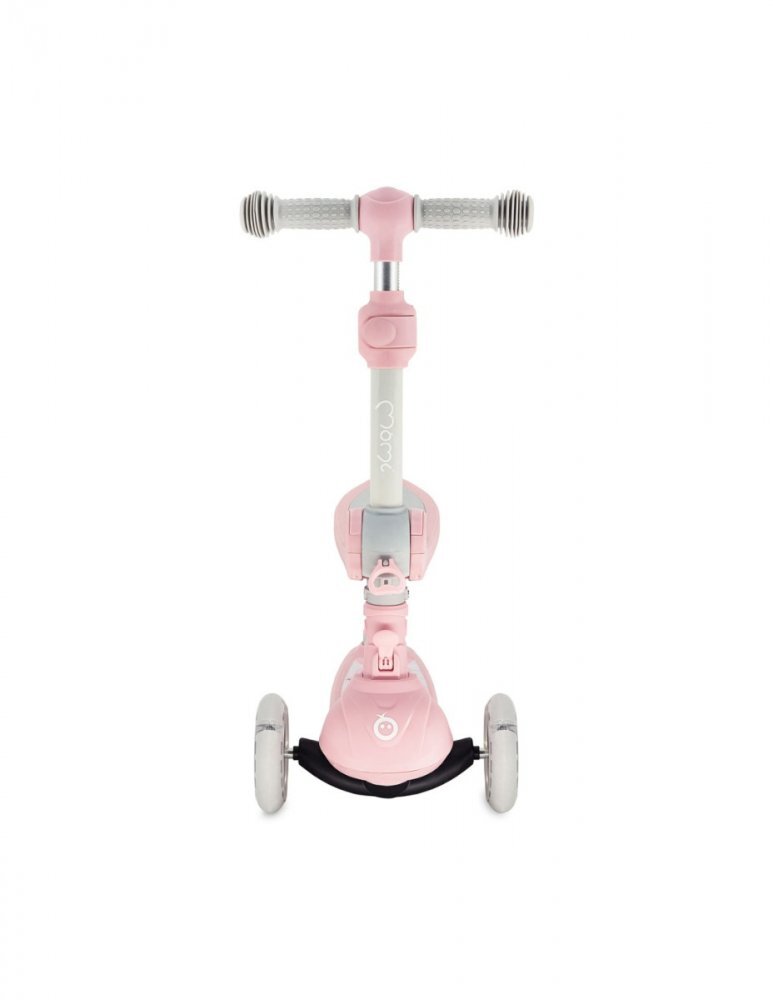 Momi Trotineta pentru copii Debe Pink transformabila cadru si sezut pliabil lumini led