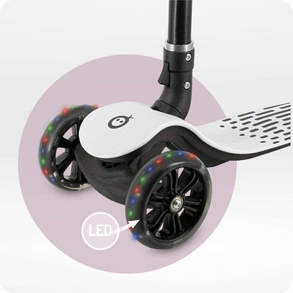 Momi Trotineta pentru copii San Gri pliabila cu roti led 3 ani+