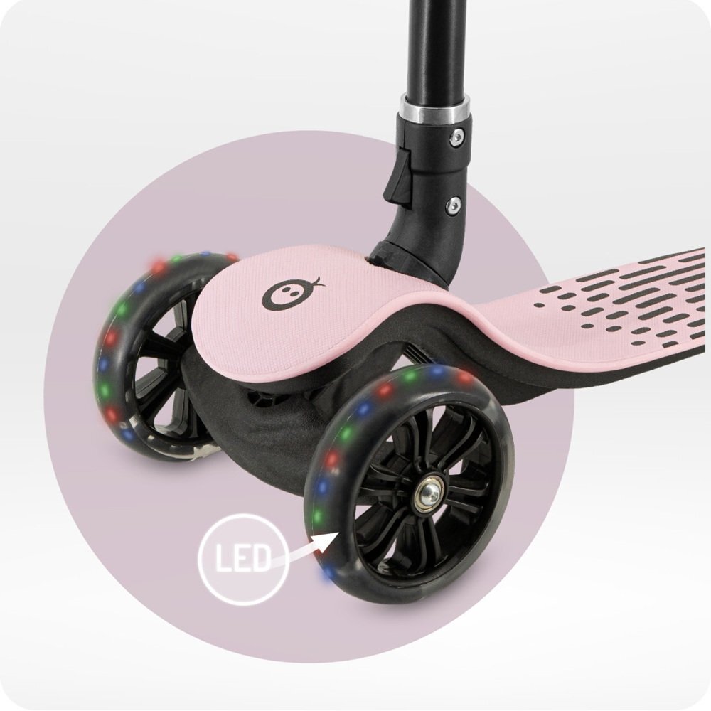 Momi Trotineta pentru copii San Roz pliabila cu roti led 3 ani+