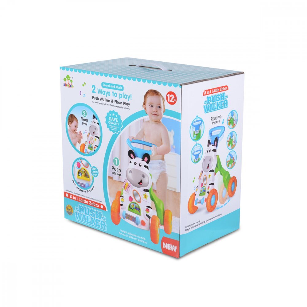 MONI Antepremergator 2 in 1 Little Zebra Blue