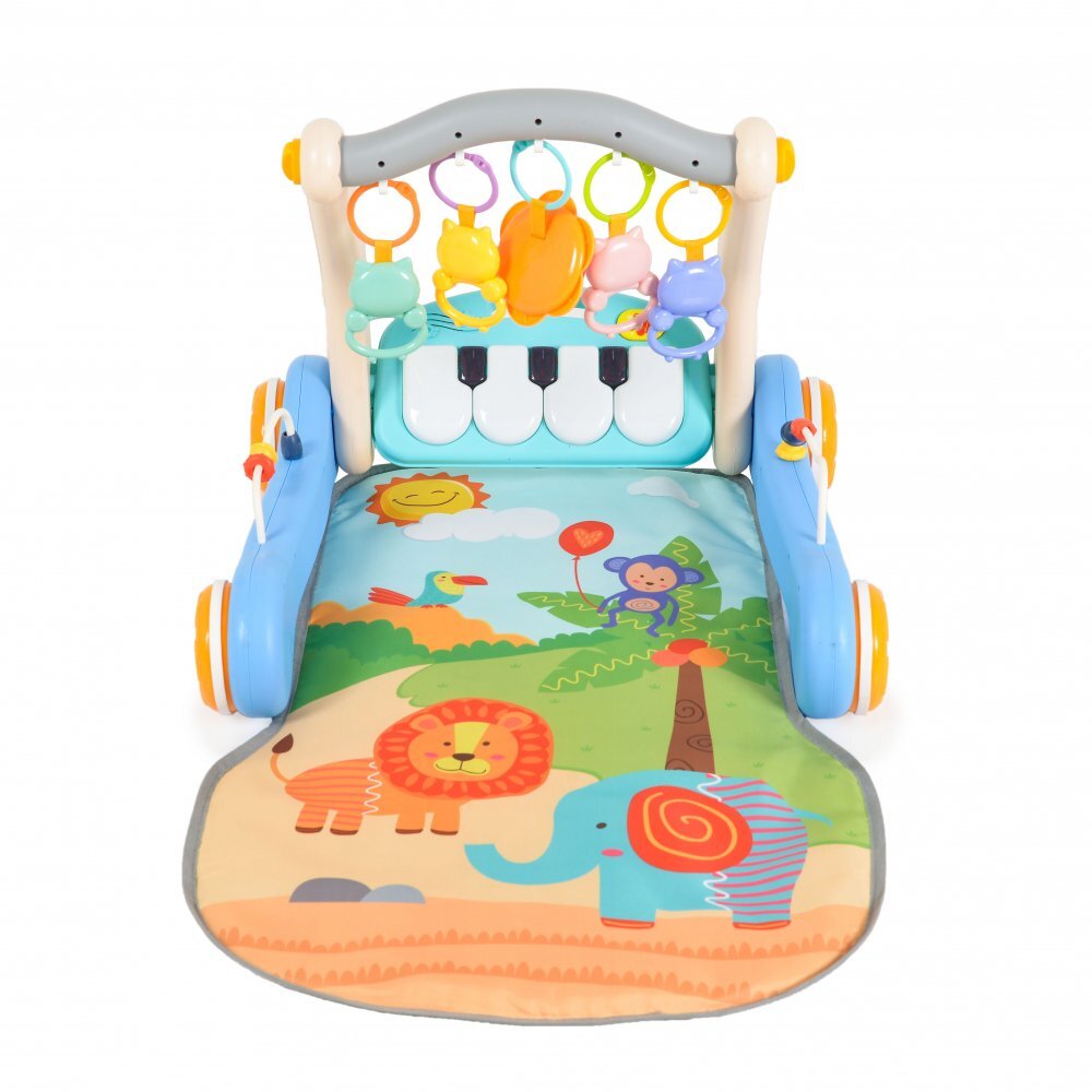 MONI Antepremergator si centru de activitati 2in1 Piano Blue